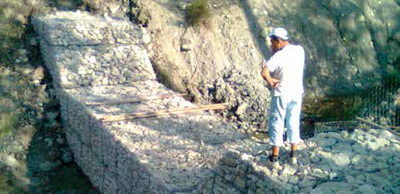 DIFESE FLUVIALI - Canalizzazione con gabbionate progetto e direzione tecnica